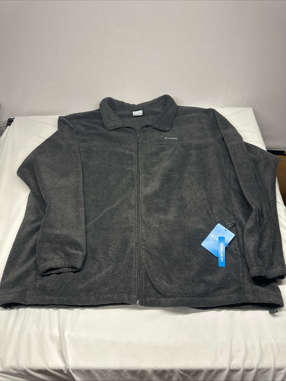 Columbia Men's Dark Gray Full-Zip Fleece Jacket
